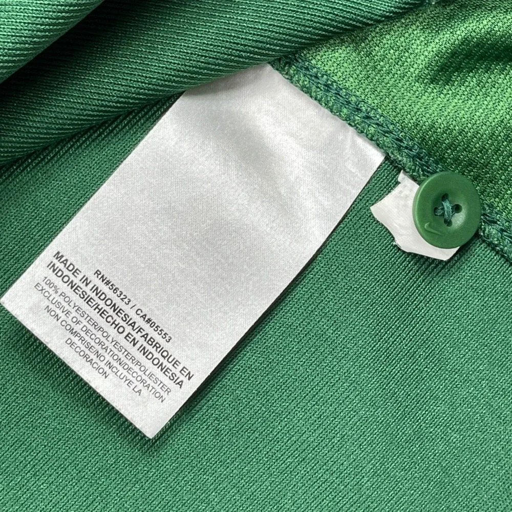 Nike Baseball Jersey Mens Medium Green Button Athletic Team‎ Sports Athleisure